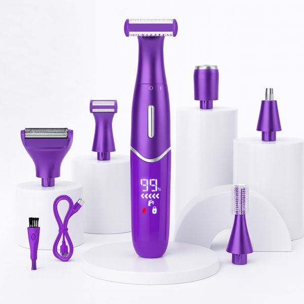 GOLARKA DAMSKA DEPILATOR TRYMER MASZYNKA DO CIAŁA BIKINI NÓG PACH 6W1 USB